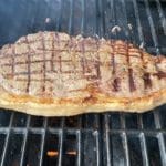Grass Fed Beef KC Strip Steak on the Grill