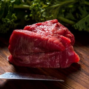 River Watch Beef Cuts - Filet Mignon - Greens Background