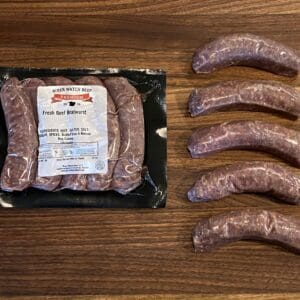 All Natural Grass Fed Beef Bratwurst