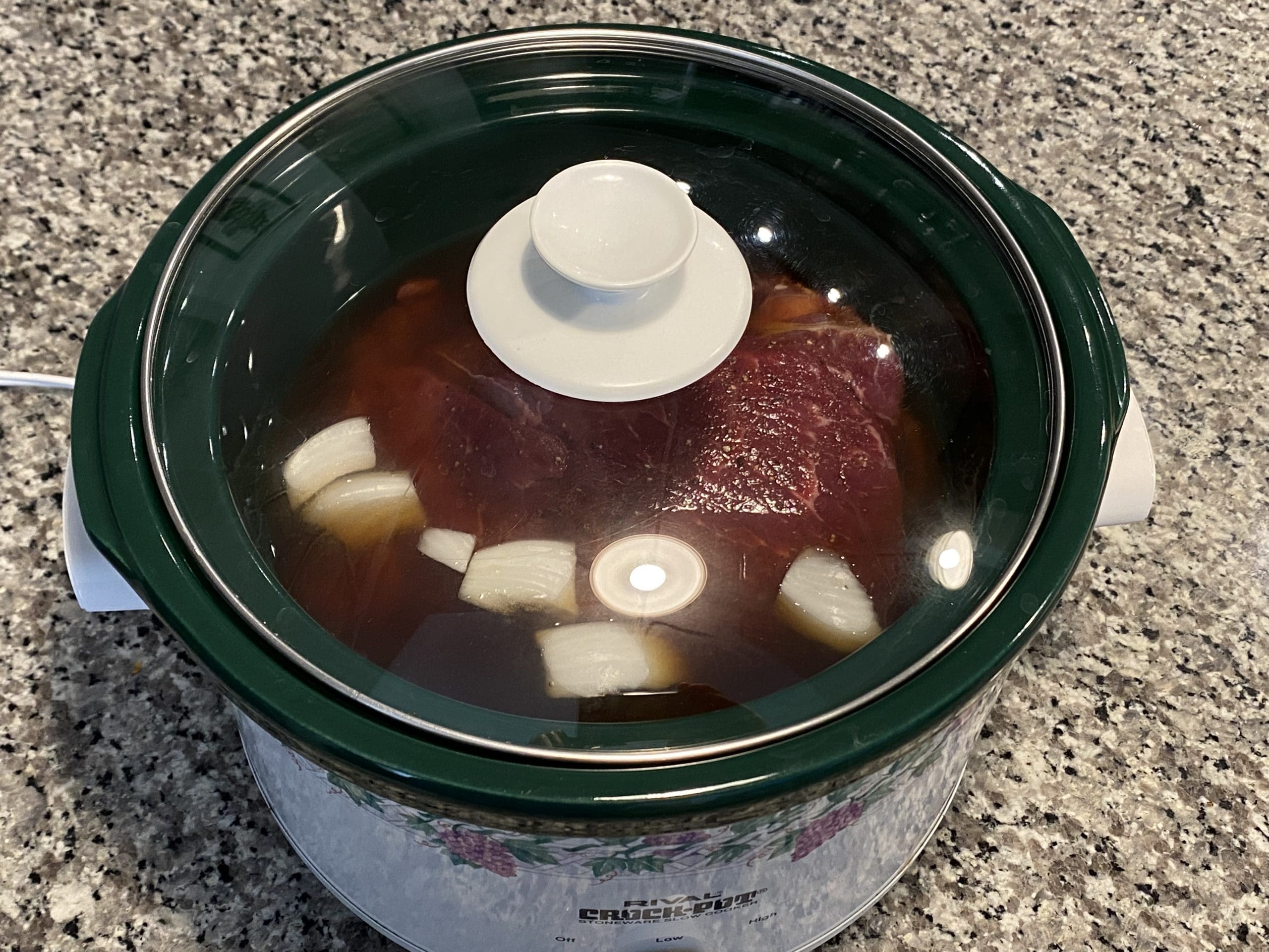 Chuck Roast in Crock Pot with Lid