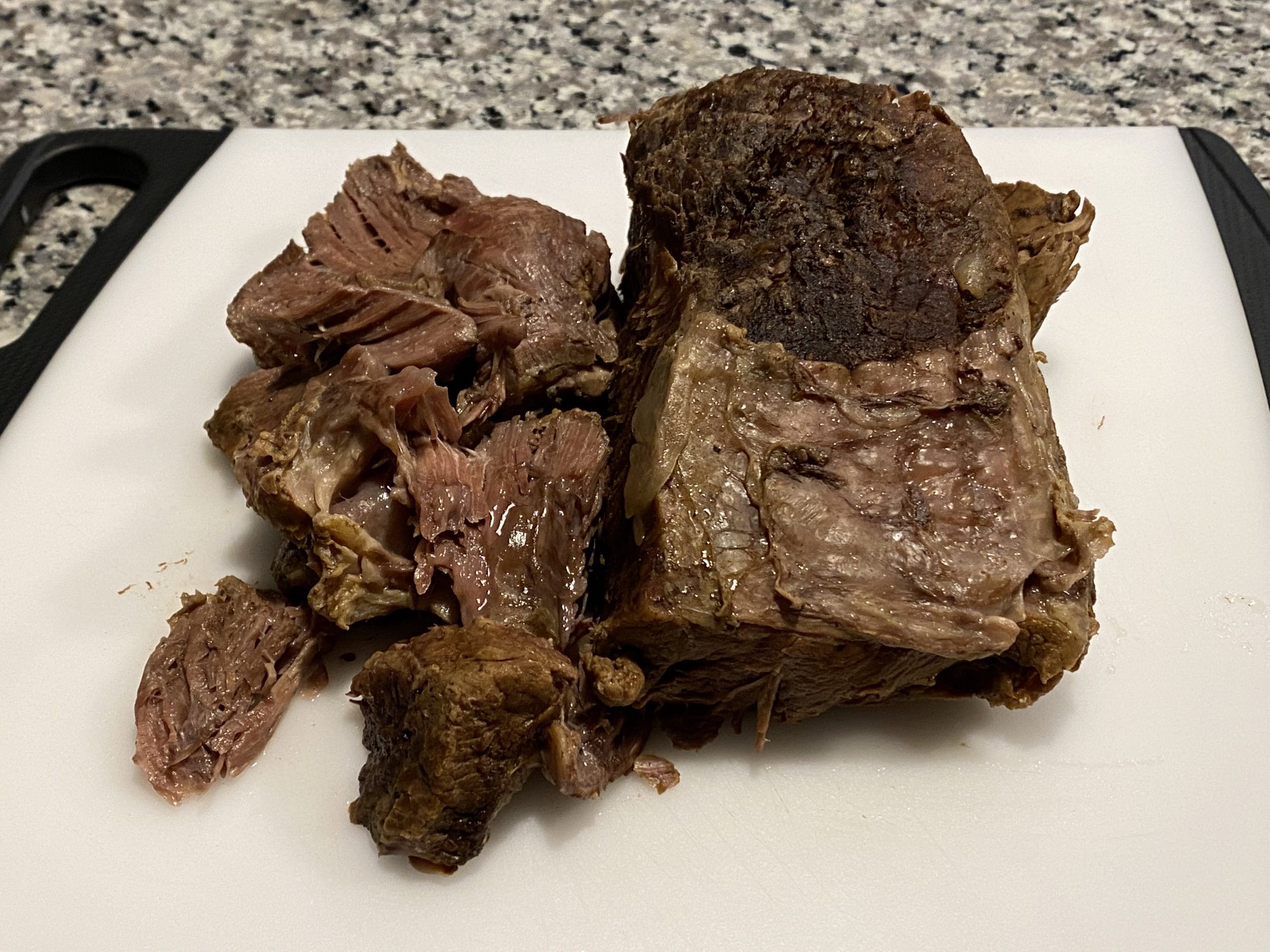 Finished Beef Chuck Roast on Cutting Board